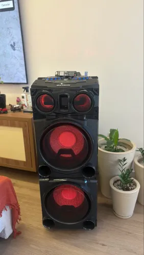? DUAS CAIXAS DE SOM AMPLIFICADAS GRADIENTE GCA-103M 1500W - IMPECÁVEIS!