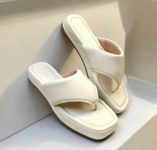 chinelo papete feminina de dedo asa-delta flatform número 36