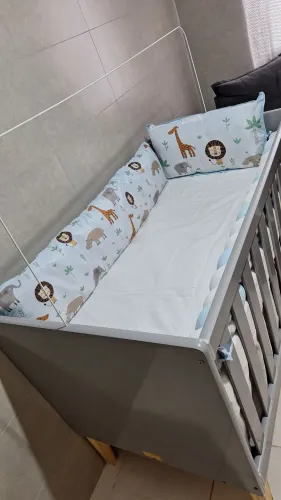 Berço Americano Cinza 2x1 (Mini Cama)
