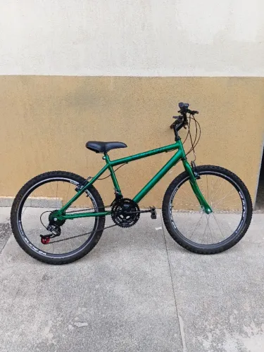BICICLETA ULTRA BIKE  MODELO MTB PASSEIO VERDE ARO 24