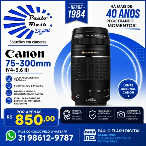 Objetiva Canon 75-300