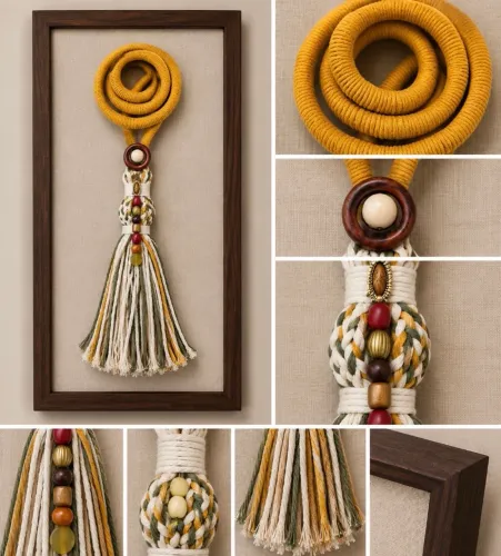 Quadro artesanal Macramê