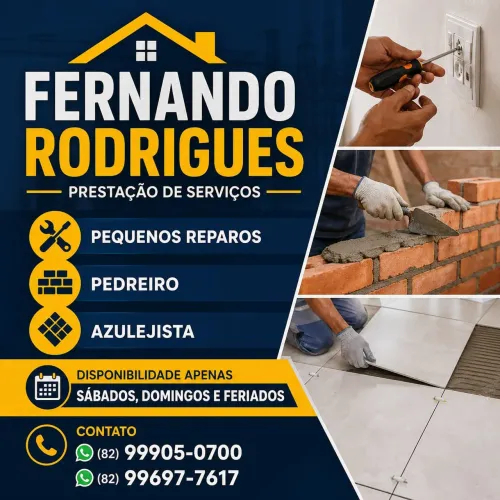 PEDREIRO, AZULEGISTA, REPAROS ...