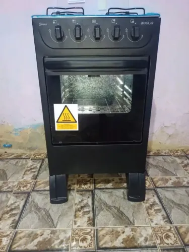 Fogão Braslar New Sirius 4 Bocas Preto - Acendimento Manual