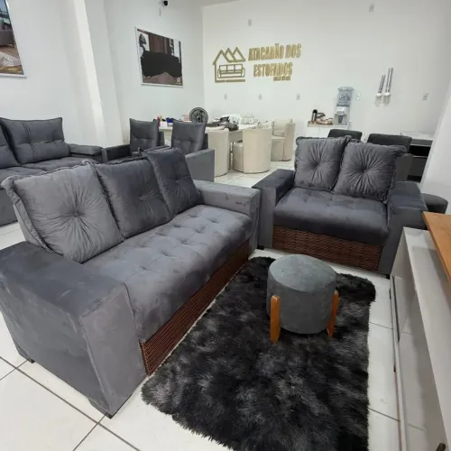 Conjunto de sofá 2 e 3 lugar
