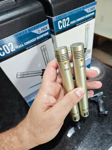MICROFONE SAMSON C02 CONDENSADOR GOLD