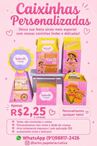 Caixinhas Personalizadas 