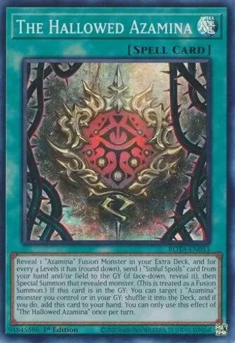 Yugioh!!! The Hallowed Azamina ROTA-PT053 Super Rare