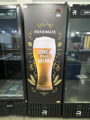 Cervejeira porta sólida 570L chega até -7.5c - pronta entrega