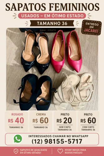 Sapatos lindos e bem cuidados