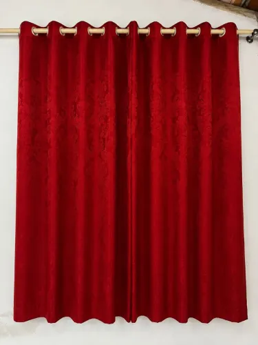 Cortina padrão janela tecido jacquard 