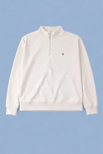 Blusa polo ralph lauren branca quarter ziper original 
