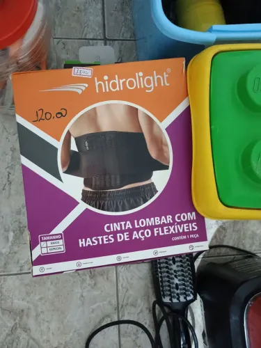Cinta lombar nova, na caixa 