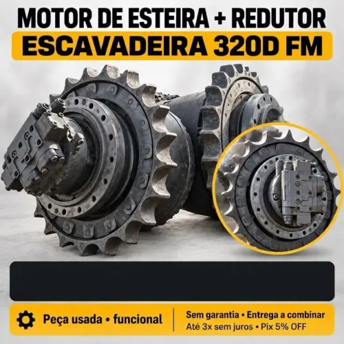 Motor de Esteira com Redutor para Escavadeira 320D FM - Usado