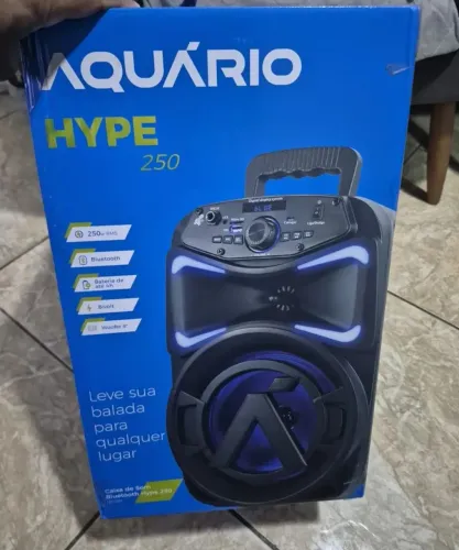 Caixa de som Aquário 250W nova
