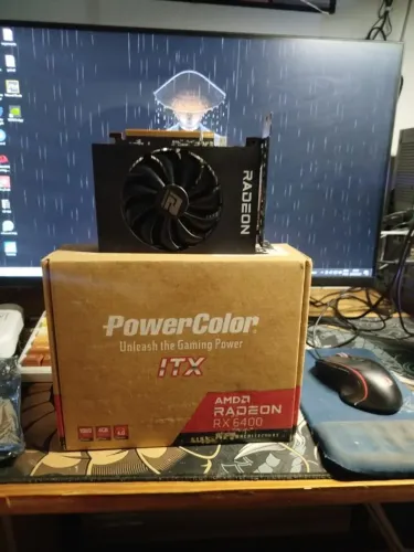 Placa de Video PowerColor Radeon RX 6400 ITX, 4GB, GDDR6