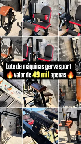 Lote de Máquinas de Academia Gervasport 