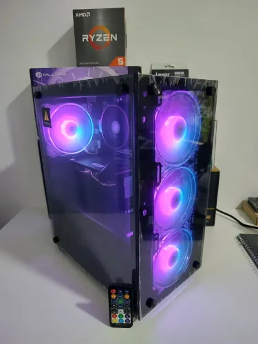 PC Gamer Ryzen 5 5500, RX 580 8GB, 16GB RAM, SSD NVMe 500GB
