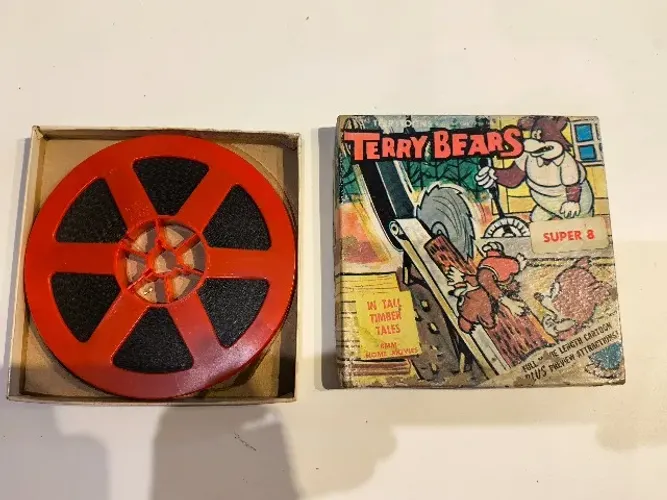 Filme Super 8 original do desenho animado Terry Bears, da série Terrytoons USADO