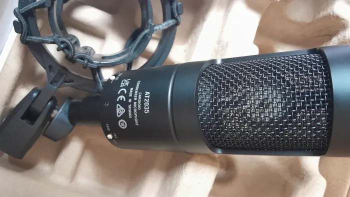 Microfone áudio technica 2035 condensador