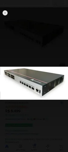Switch 24 Portas Poe 4 Sfp+ 10g Huawei S5735-l24p4xe-a-v2-ac