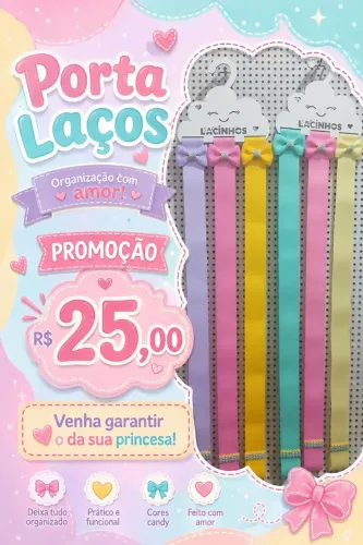 PORTA LACOS INFANTIL