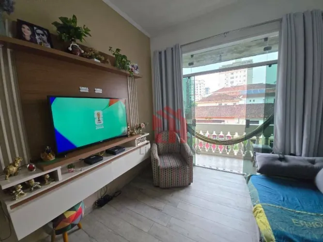 Apartamento com 2 dormitórios para alugar, 80 m² por R$ 3.200,02/mês - Campo Grande - Sant