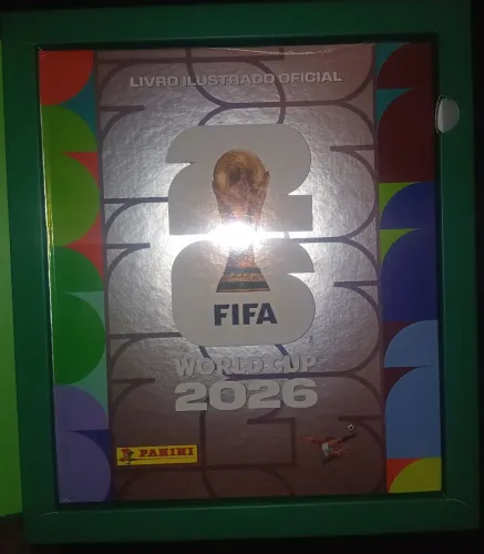 Box álbum capa dura prata lacrado copa do mundo 2026