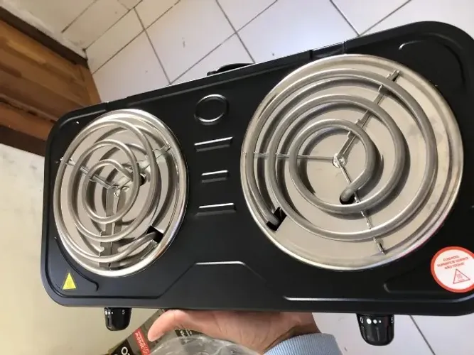 Fogão elétrico portátil 2 bocas 2000W 220v Pronta entrega