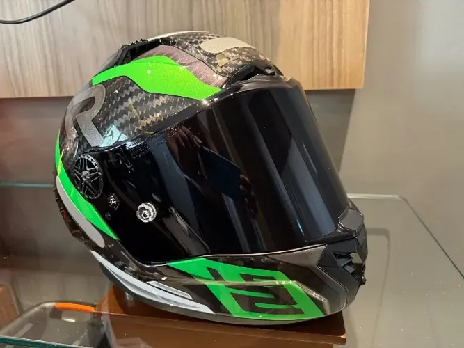 Capacete Ls2 Thunder Carbon Supra Verde Tamanho 60