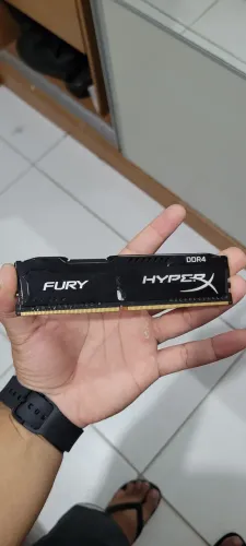 Memória RAM HyperX Fury DDR4 8GB 2400MHz - Excelente Estado