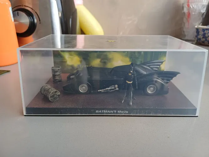 Miniatura Batmóvel 1989 (Filme Tim Burton) - Coleção Batman Movie
