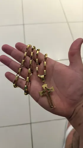 Corrente de ouro 18k maciça 