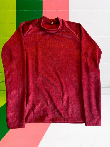 Camiseta Gola Alta Ou Cacharréu Manga Longa Masculina