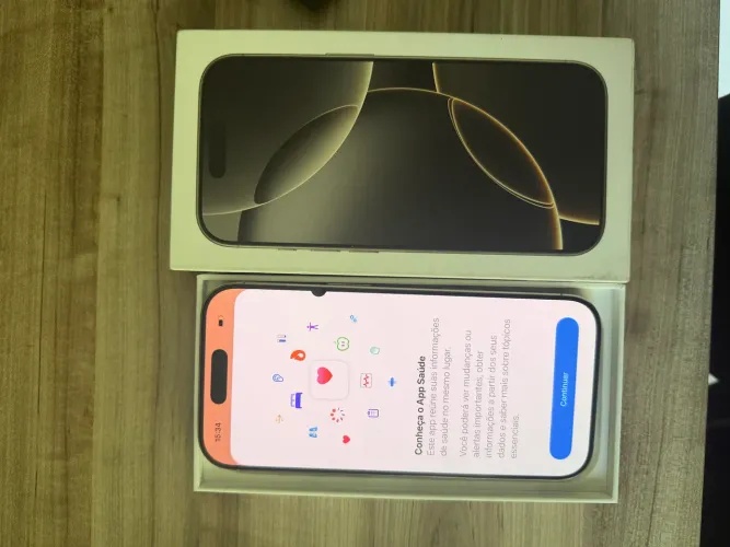 IPhone 16 pro bateria 91% pequena mancha na tela