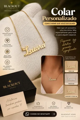 ? Colar Personalizado com Nome | Uma Joia Feita Só Para Você, Perfeita Para Presentear