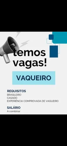 Contrata-se Vaqueiro
