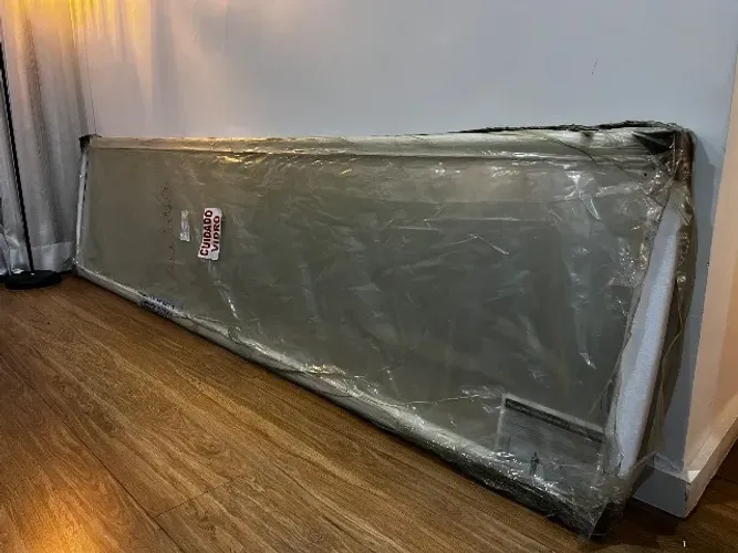 Espelho Grande 2,50m x 63cm | Estrutura em Alumínio | Novo no Plástico