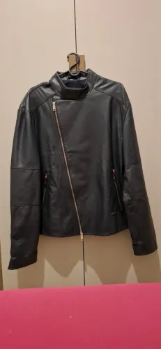 Jaqueta Masculina Armani Exchange Original - Estilo Biker Preta