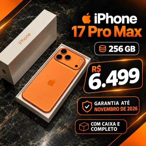 17 pro Max laranja 256gb