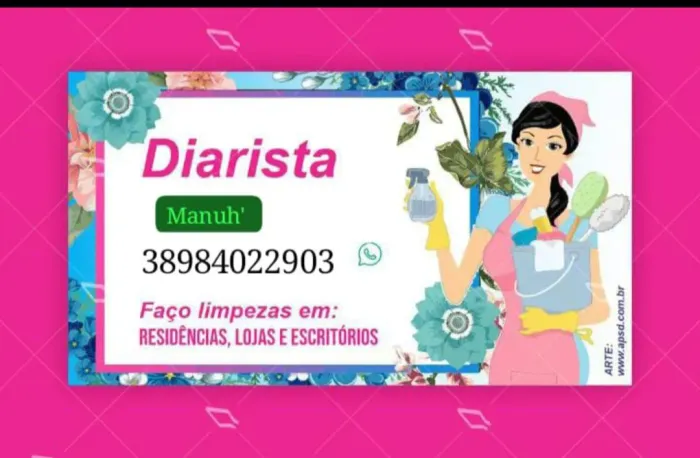 Faço faxina...