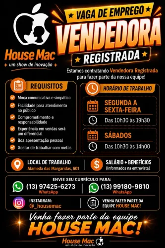 Vendedora - House Mac