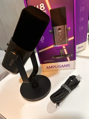 VENDO MICROFONE DINÂMICO FIFINE AMPLIGAME AM8 NA CAIXA