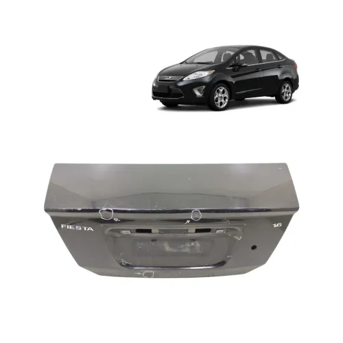 Tampa Traseira Ford Fiesta Sedan 2002 a 2014 Preta Sem Furo Miolo Original (Peça:1)