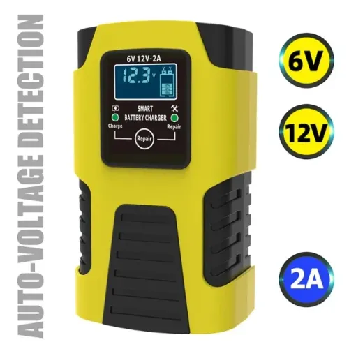 Carregador automático e reparador De Bateria Carro E Moto 6v e 12v 2a EAFC