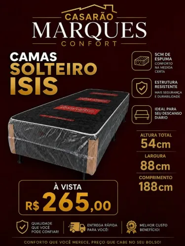 Cama de solteiro Isis