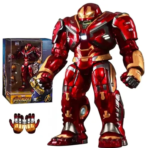 HULKBUSTER MARVEL FIGURES ACTION   MK44 ARTICULADO HOMEM DE FERRO COM LUZES NOVO 