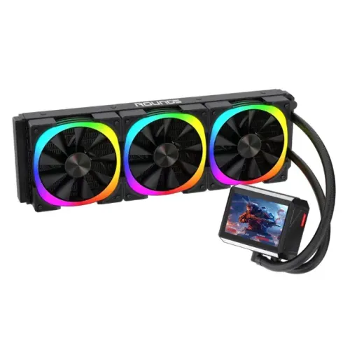 WATER COOLER ROUND 5 NOTUS BLACK LCD 360MM N/NF
