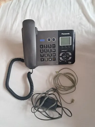 Telefone com fio de duas linhas Panasonic DECT 6.0 (Modelo KX-TG9391T) sem teste 