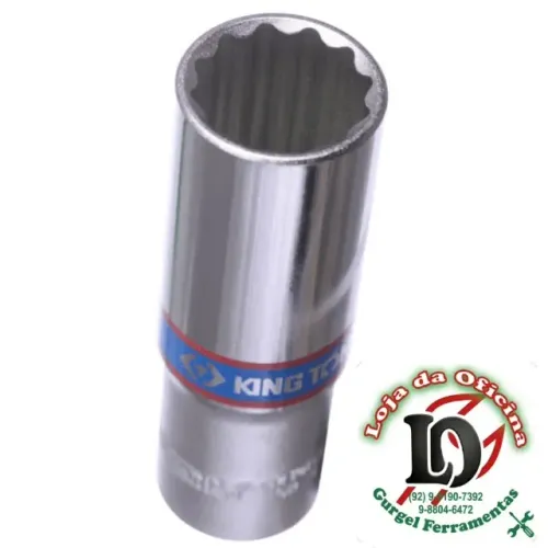 Soquete Estriado Longo 13/16" 20,64mm - 1/2" - King Tony-KT423026S